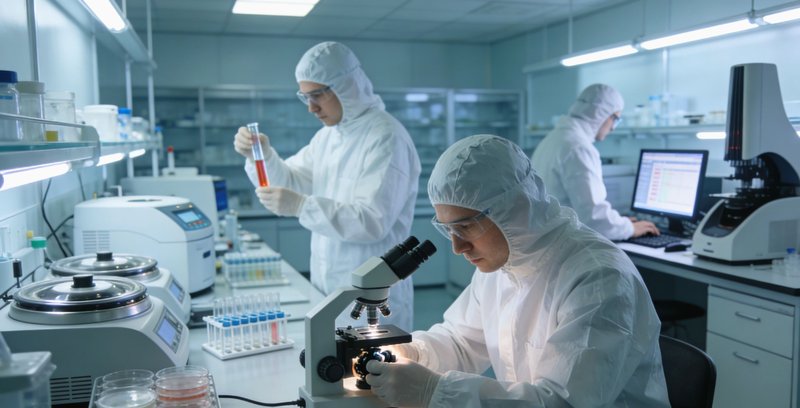 专业护士进行静脉采血样本采集的