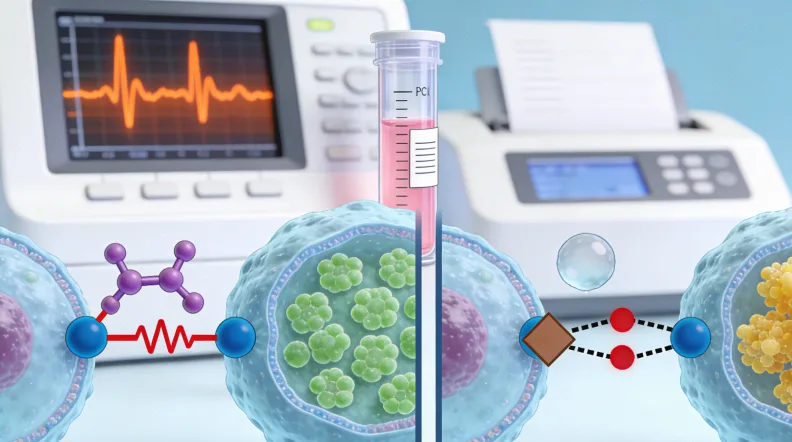 传统CT影像与ctDNA液体活检概念对比图
