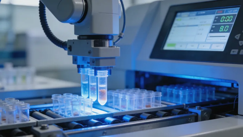 护士为患者抽取血样进行ctDNA检测