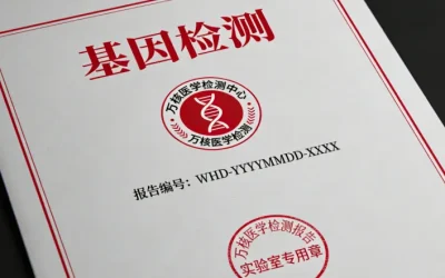 肠癌术后基因检测报告示意图