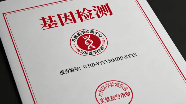 肠癌术后基因检测报告示意图