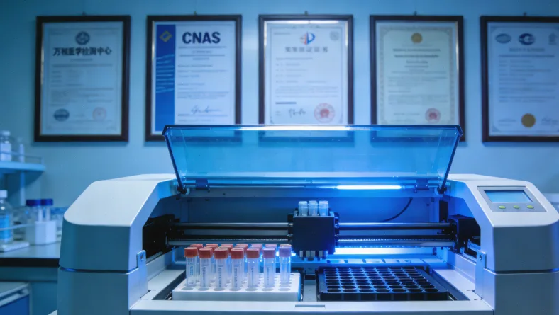 医生与患者共同查看基因检测报告