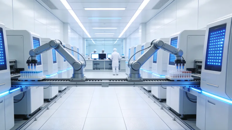 医生与患者及家属讨论基因检测报告