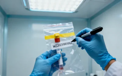 肠癌病理切片与基因检测报告示意图