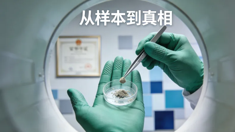 PCR法检测流程与结果判读示例图