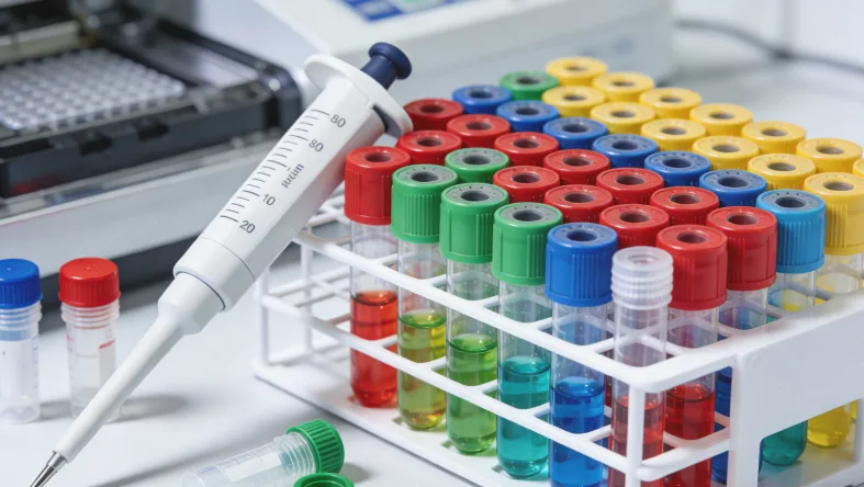 女性同时关注乳房和卵巢健康的示意图