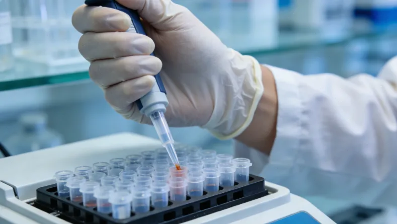 医生与患者及家属围坐,讨论家族树和遗传风险