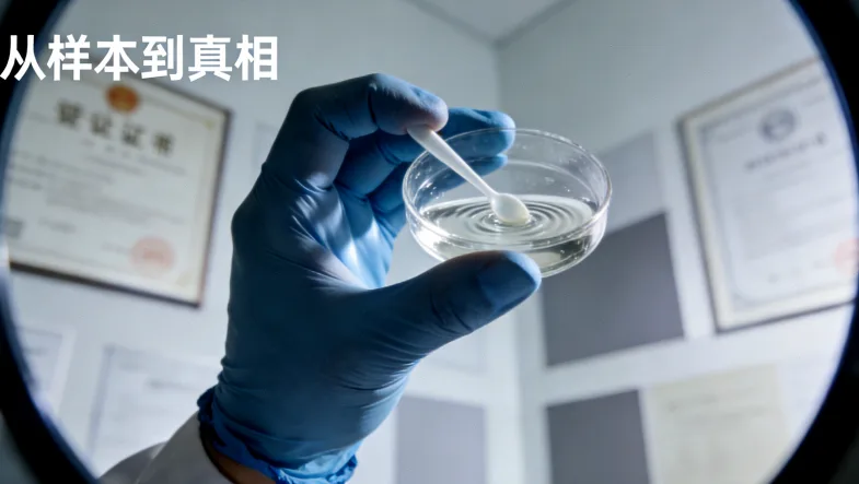 医生与患者共同查看基因检测报告示意图