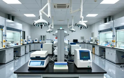 医生与患者共同查看21基因检测报告