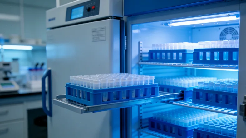 形象化的基因双螺旋链条与计算器、图表元素结合