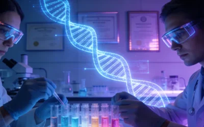 病理科医生从档案柜中取出石蜡蜡块