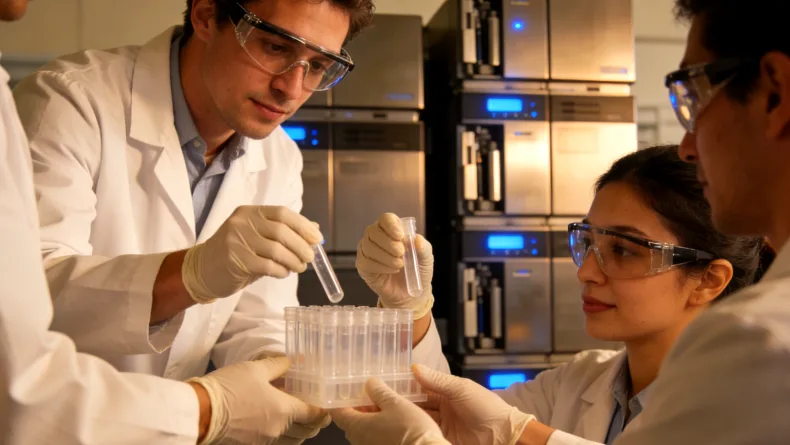 复发风险评分（RS）低、中、高三档的简单示意图