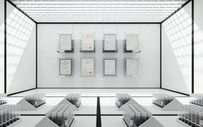 医生与患者共同查看21基因检测报告