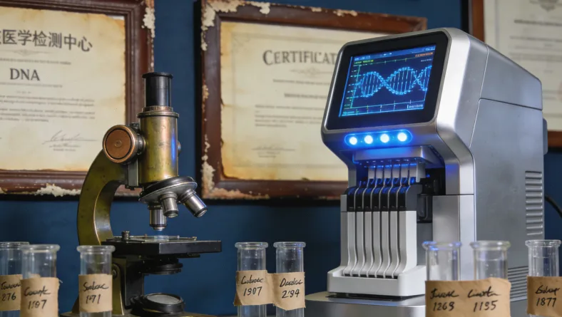 一位中年女性在医生办公室咨询，表情困惑