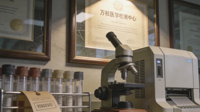 基因测序报告示意图,高亮显示EGFR突变