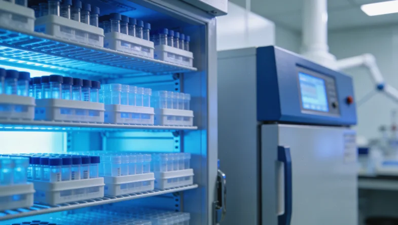 实验室技术人员处理血液样本进行ctDNA提取