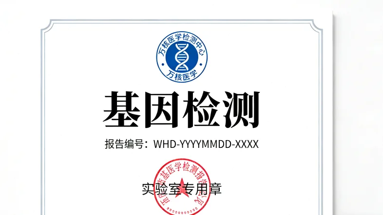 患者查看基因检测报告,面露疑惑