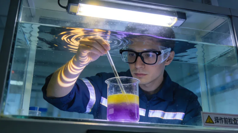 医院病理科医生在显微镜下观察切片