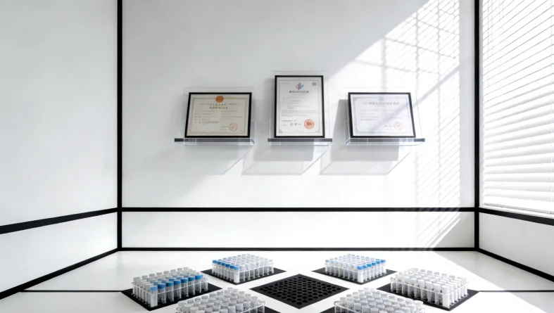 一张显示“阴性”印章的检测报告特写图