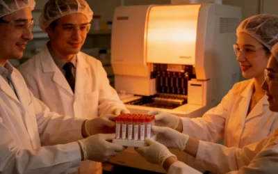 一张显示“阳性”结果的基因检测报告局部特写