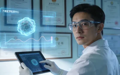 一位女性正在与遗传咨询师面对面交谈