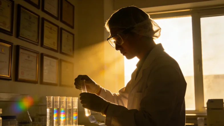 一张显示基因检测报告部分截图,用红圈标出“VUS”字样