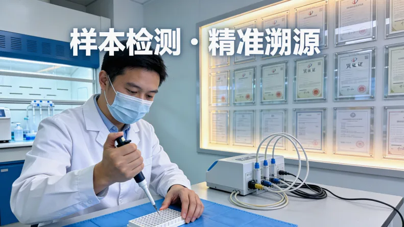 医生与患者共同查看基因检测报告示意图