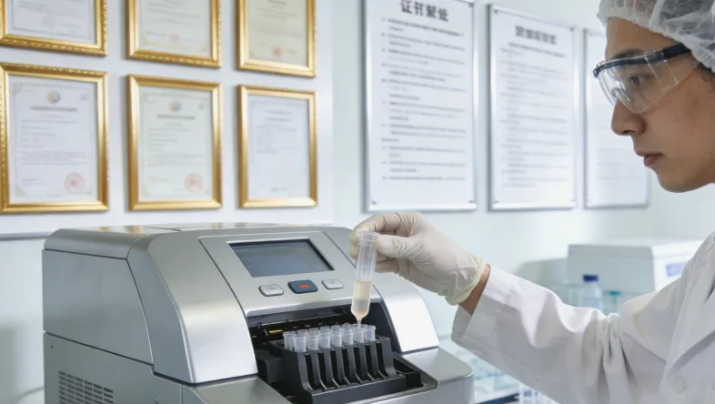 一位女性正在与遗传咨询师面对面交谈