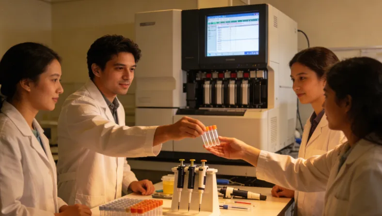 一位女性在窗边沉思,手中拿着一份文件