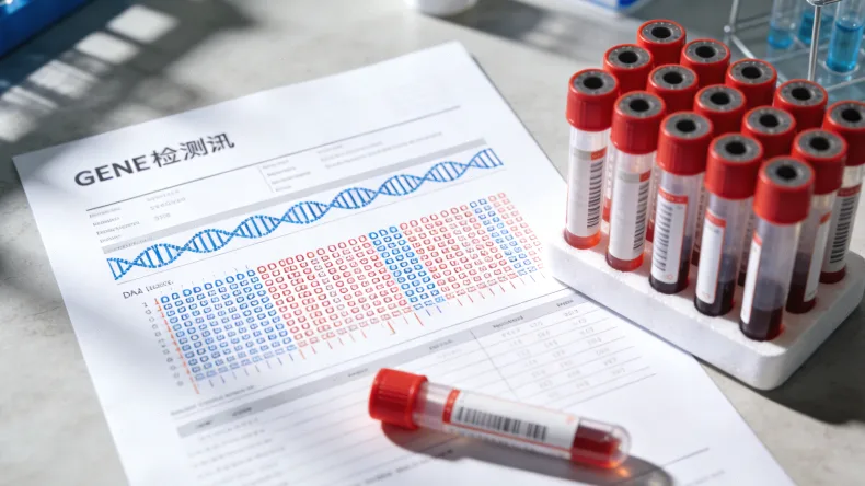 一张复杂的家族树状图,部分节点标有医疗符号