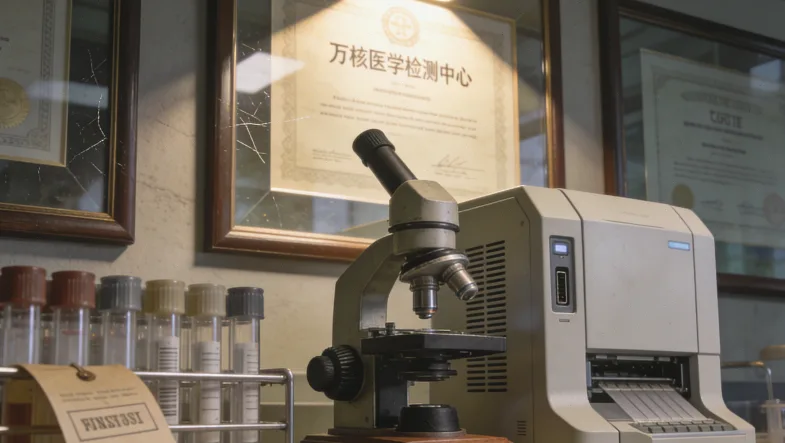 一位女性拿着基因检测报告,表情困惑