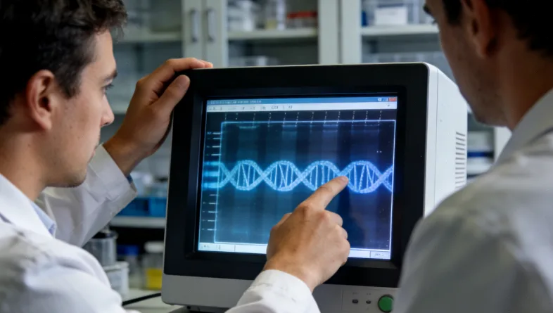 基因检测报告上“ROS1融合阳性”的特写