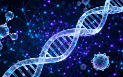 显微镜下的正常男性染色体核型图