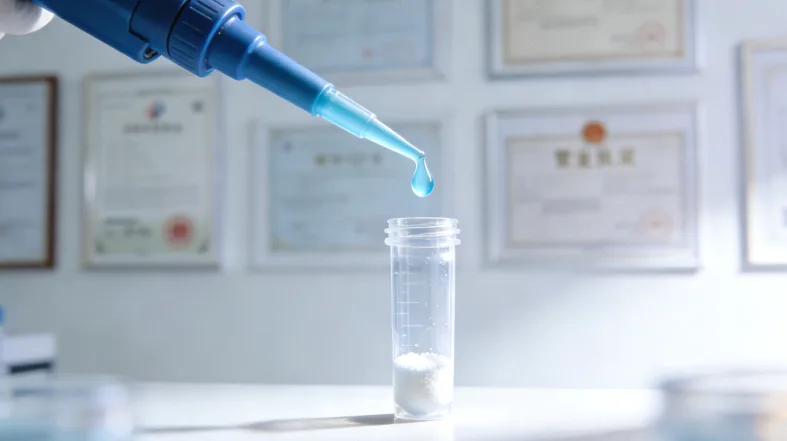 医生与患者共同查看肺癌病理报告