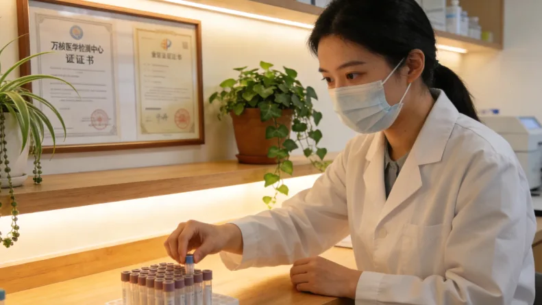 显微镜下显示的结直肠癌细胞示意图