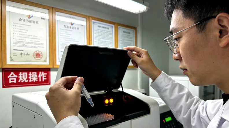 医生与患者共同查看基因检测报告