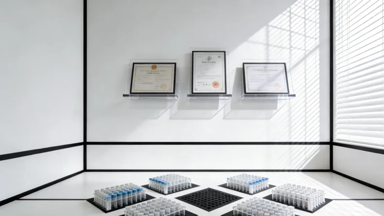 实验室技术人员正在进行PCR基因扩增操作