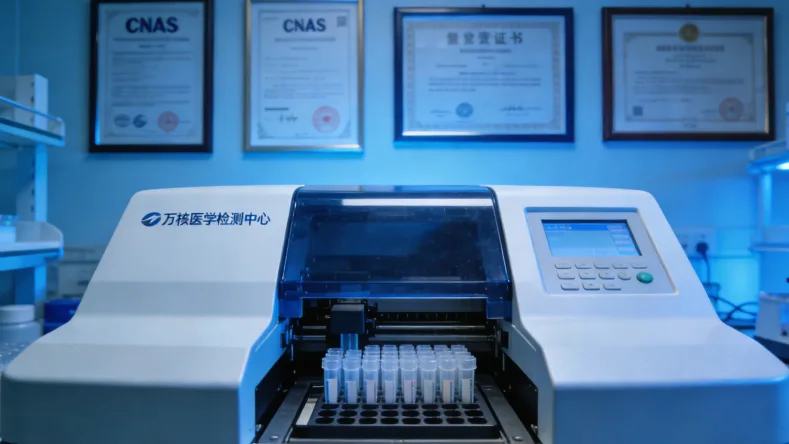 病理医生在显微镜下评估肿瘤组织含量