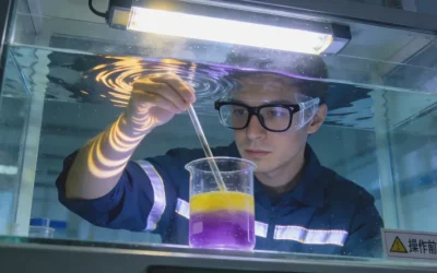 医生向患者展示组织活检与血液活检示意图