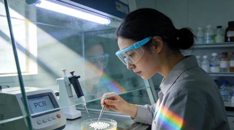 医生与患者讨论基因检测报告