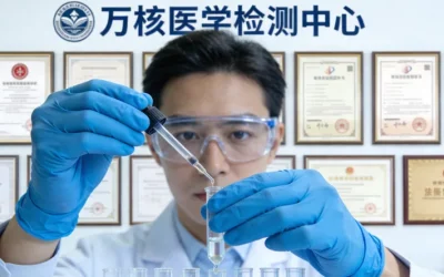 病理医生在显微镜下评估肿瘤组织切片