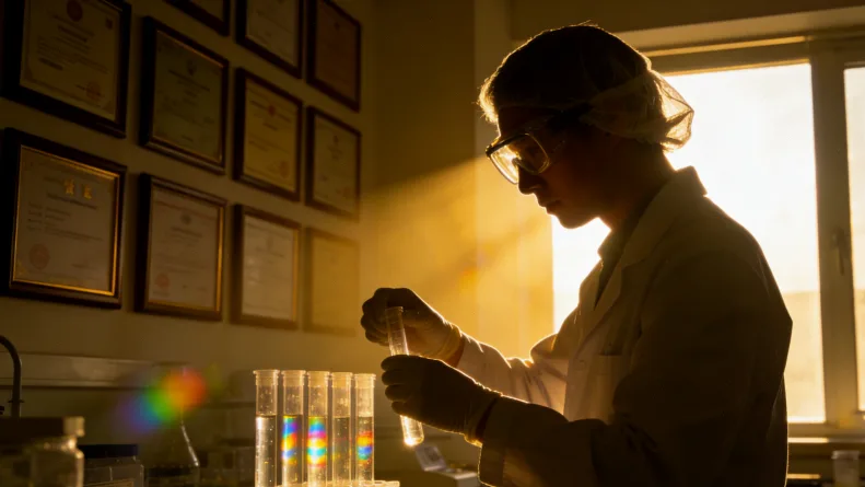 医生与患者家属沟通基因检测报告的场景