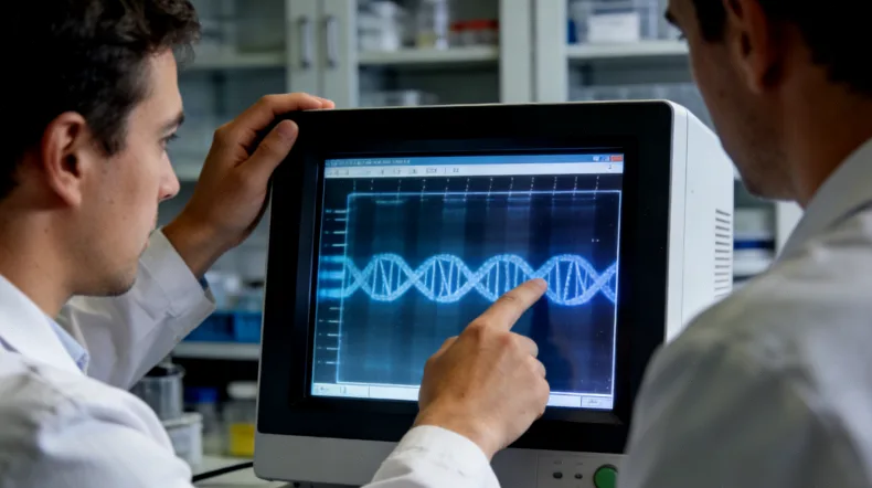 医生与患者沟通基因检测报告的场景