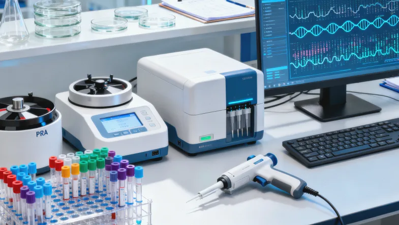 一位患者正在与医生共同查看影像报告