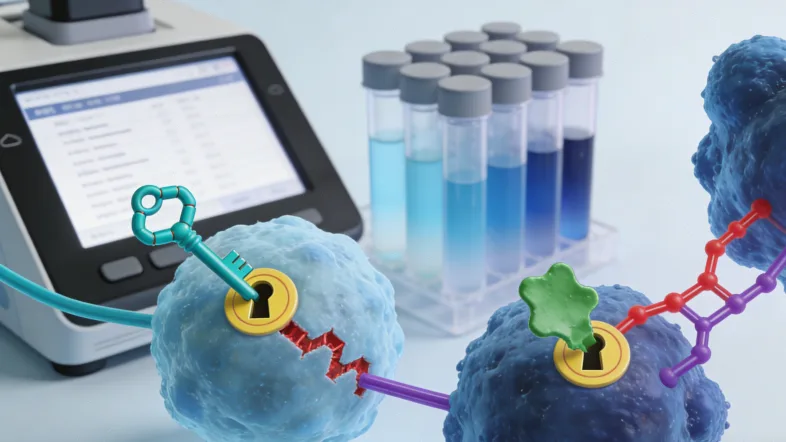 医生与患者家属讨论基因检测报告