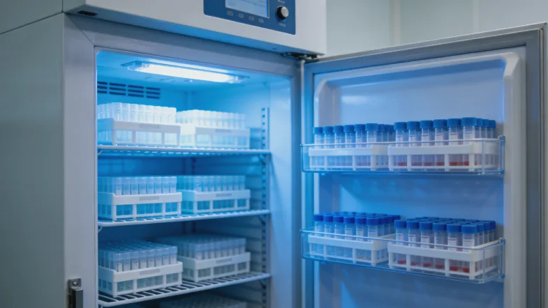 高通量测序仪正在运行中