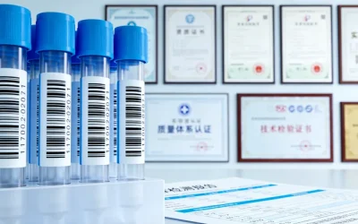 病理医生在显微镜下评估肿瘤组织切片