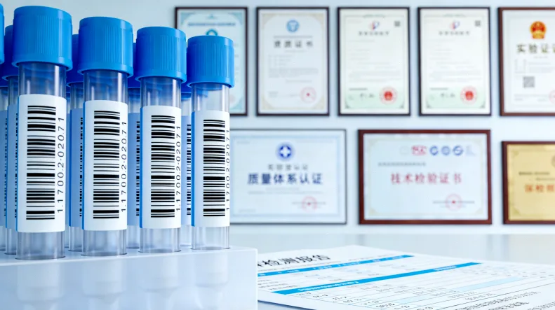 病理医生在显微镜下评估肿瘤组织切片