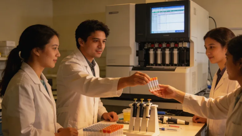 医生与患者沟通基因检测方案的场景