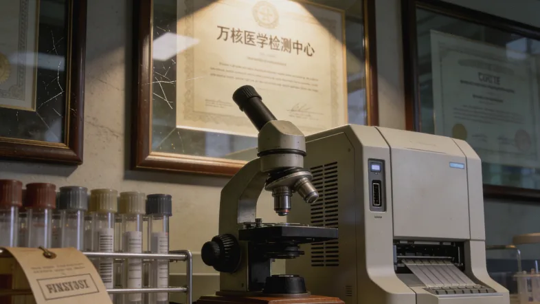 医生与患者讨论基因检测报告